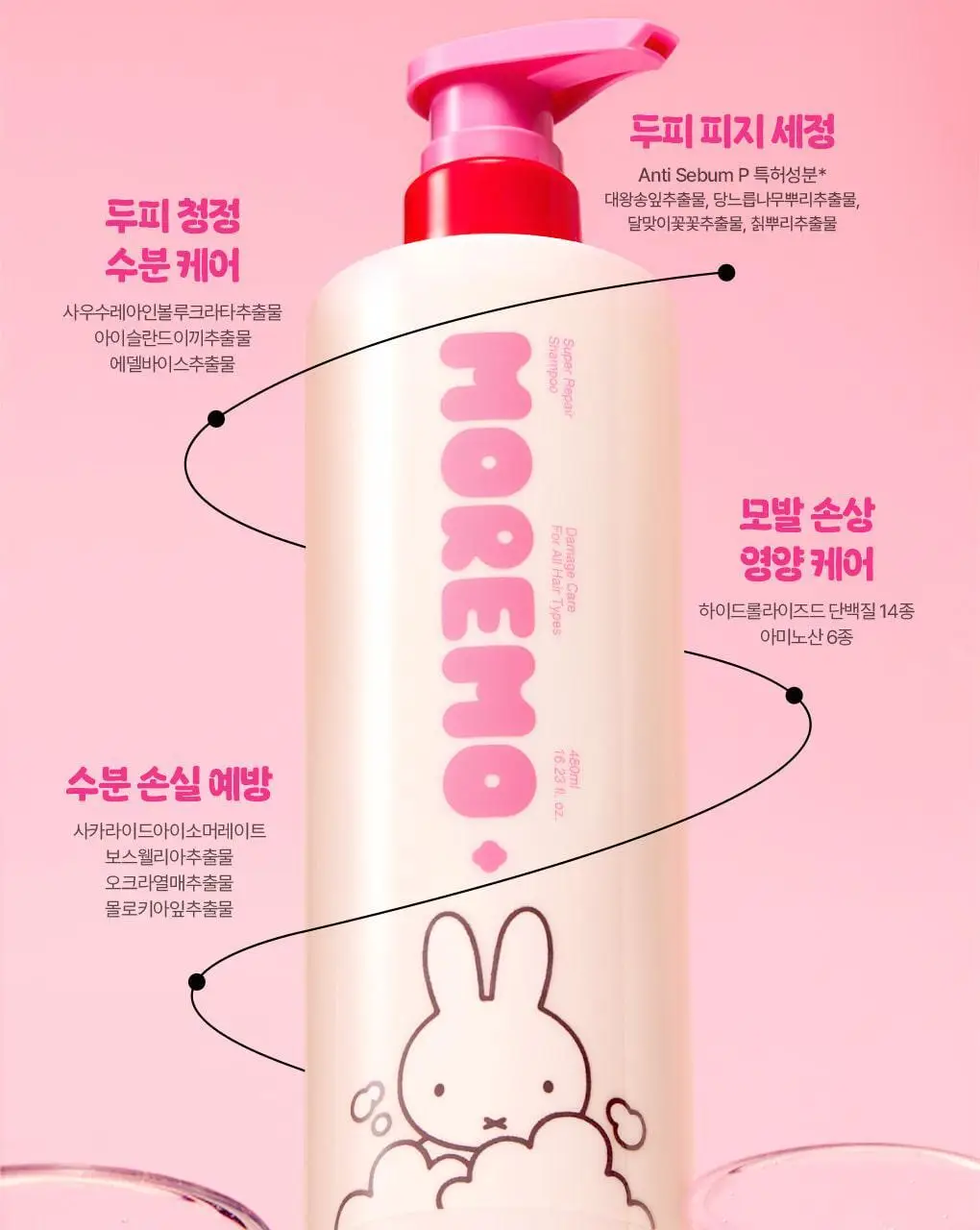 [챠미키티 에디션][손상케어] 모레모 슈퍼리페어샴푸 480ml 기획 3종 상세페이지 40